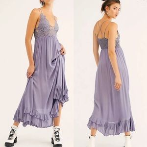 Free People Adella Lace ruffle hem maxi